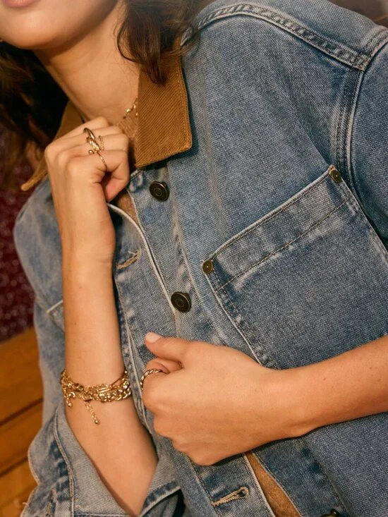 Heartloom Merie Jacket in Women's Size Small S | Like New | Denim Jean Jacket - Picture 5 of 14